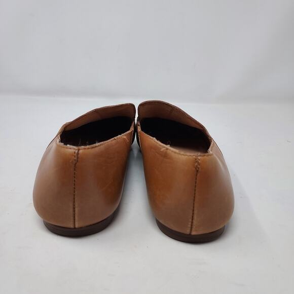 Madewell Pointed Toe Tan Leather Flat Loafer Size 6 - Picture 8 of 14